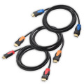 Câble HDMI haute vitesse plaqué or Plusieurs couleurs disponibles